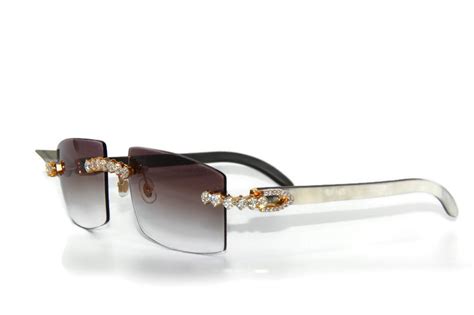 cartier buffalo horn eyeglasses|buffalo cartier glasses with diamonds.